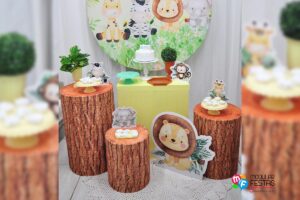 Decoração Pegue e Monte Festa infantil Safari baby Kit Luxo Completo Modular Festas