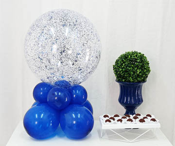 Decoração com balões bolha (Bubble) personalizados